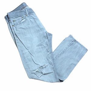 Banana Republic Vintage Straight Distressed Jeans